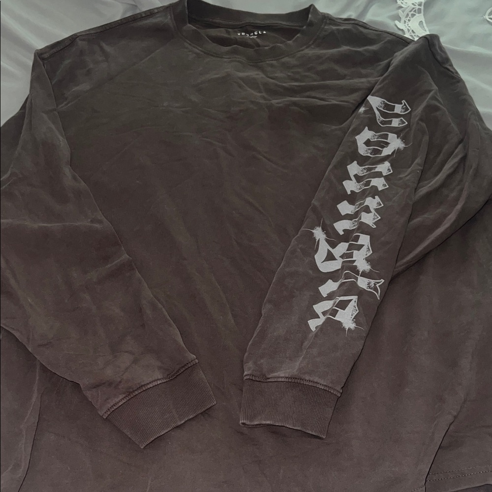 YoungLA Brown Graphic Long Sleeve Tee